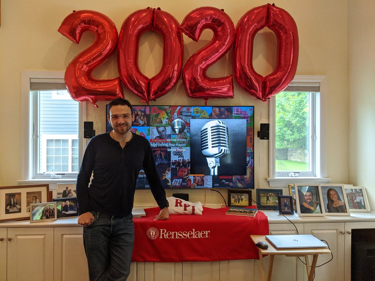 Jgarbus2's tweet image. Congrats to our son Jack Garbus graduating with  BS in Computer Science from RPI today  #RPI2020Grad