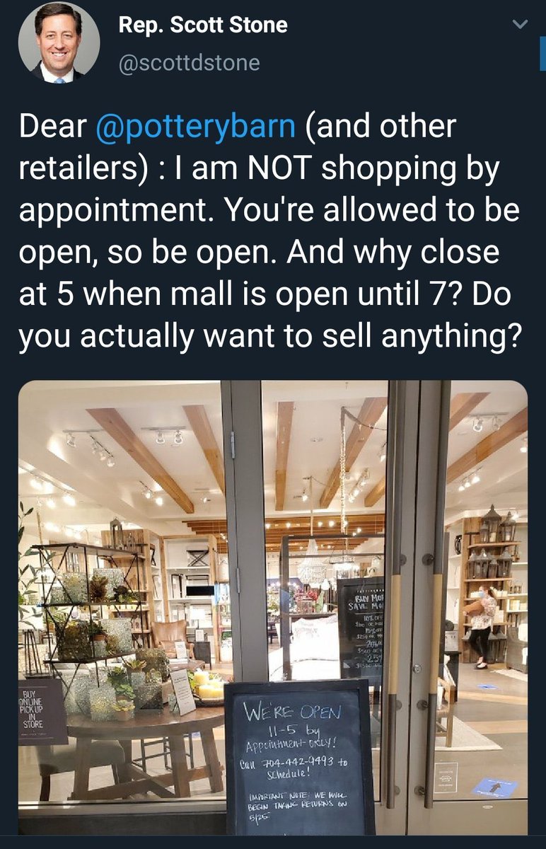 kizerandbender's tweet photo. Do you have ANY idea how hard it is to be a retailer right now? What they are going through to put their teams &amp; stores back together while implementing measures to keep associates and customers safe? If this is too hard to comprehend you might want to shop online. #retail https://t.co/ZI8tICaLmy