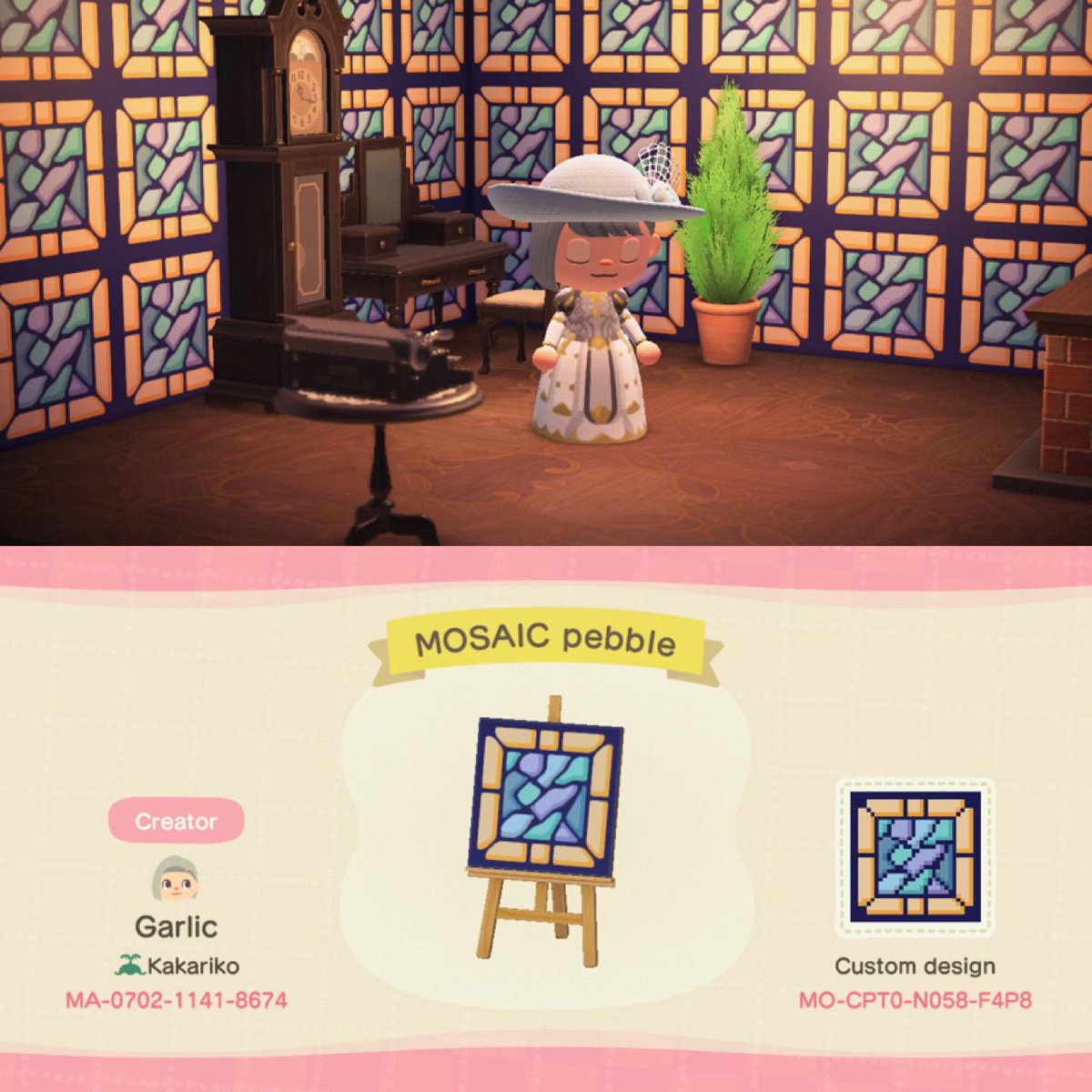 N2itionMagician's tweet photo. In case you all needed MORE stained glass options.... #ACNHDesigns #acnhqrcode  #ACNH #AnimalCrossingDesigns https://t.co/f6OBtYakx9