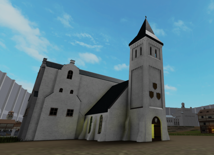 Kamisama_6669's tweet photo. Wow! Progress is going FAST! Here we see a Church we use to worship our lord and savior. 

#AttackOnTitan #ShingekiNoKyojin #Roblox #RobloxDev #HiddenDevelopers #Anime #Manga #Animanga #WorkInProgress #RobloxGames #IndieDev https://t.co/KTlTM9Tjot