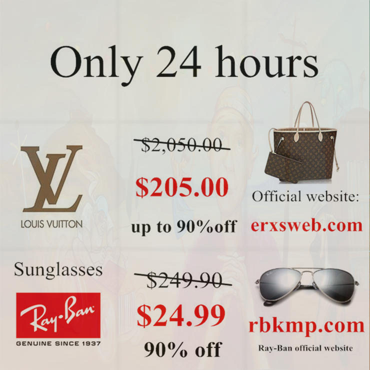 Dear friends LV bags and ray ban sunglasses are on sale today
<a href="/jerryolo_yolo/">Jerryolo</a> <a href="/ann_spellman/">Ann Spellman</a> <a href="/MbachDarrell/">Darrell Mullenbach</a> <a href="/brian_tessau/">Brian Tessau</a> <a href="/pcalvert1/">Pat</a> <a href="/meyern07/">Nick Meyer</a> <a href="/BlytheStanfel/">Blythe Stanfel</a> <a href="/vietnambeachs/">VietNam Beaches</a> <a href="/UnlimtdHomeDeco/">Unlimited Home Decor</a> <a href="/Scottwynne114/">Robert Scott Wynne</a>
