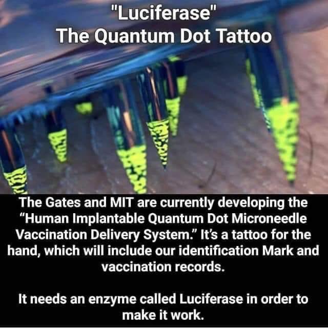 using dissolvable micro needles that deliver patterns of "infrared light emitting micro particles to the skin" which is invisible to the eye, yet noticeable to upgraded smartphones. Rice University describes as somewhat like a barcode tattoo, behind this...