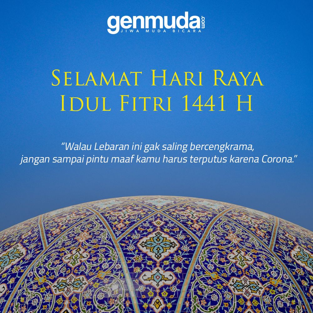 Kami segenap tim <a href="/genmudacom/">Genmuda.com</a> mengucapkan Selamat Hari Raya Idul Fitri 1441 H.

"Tetap Lebaran di rumah, jangan kemana-mana."

#stayhealthy #staysafe #genmudacom #lawancorona