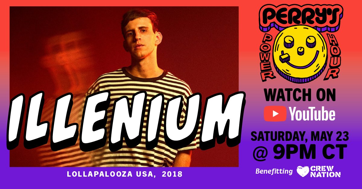 Tune in NOW for Perry's Power Hour featuring Illenium: youtu.be/f2ZbsokS-0Y
