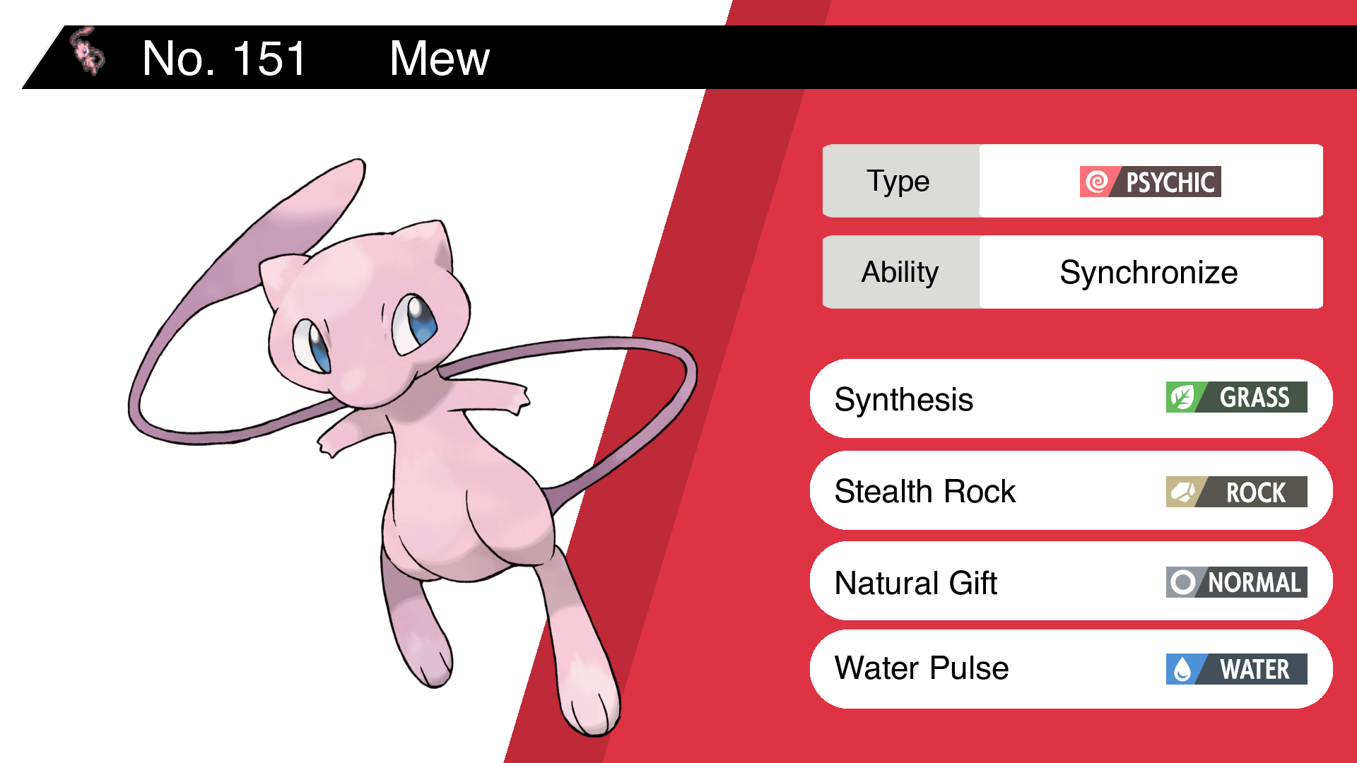 Pokemon Mew Evolution Chart