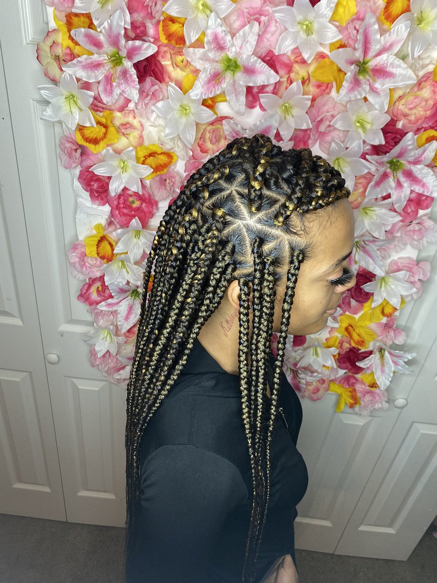 nicolethadoll's tweet photo. Book Triangles 😻#Triangleboxbraids #Mediumtrianglebraids #individualbraids #Houstonhairstylist #protectivehairstyles #blackhair #Mediumbraids https://t.co/MRisHKYehY