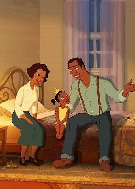 As for Tiana's Papa just use a handsome, dark skinned older black actor & u'll be fine.Make sure he's black tho. James was a dime a dozen. A black man that worked & provided for his family. A present father, good man & good husband. Pls do right by him. He's good representation.