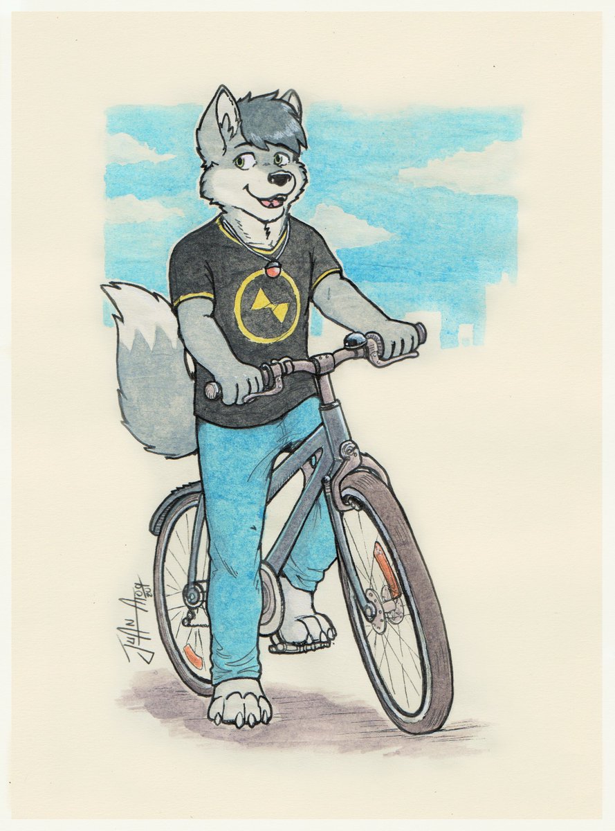 Juan_Atoq's tweet photo. ring ring ring ~~ 

Comm for: @CrashWolfer https://t.co/4N8w0OSdKH