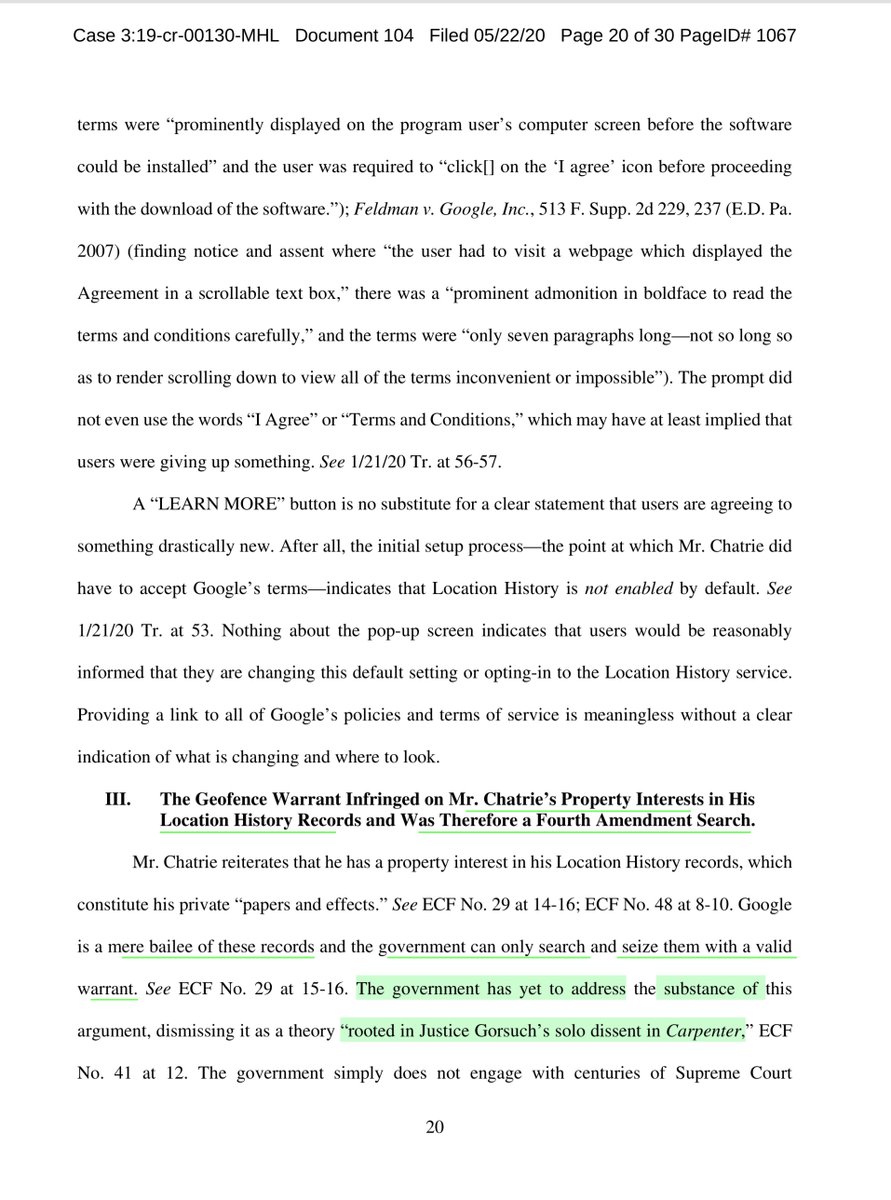 “Google in its amicus brief and affidavits only confirm that the warrant in this case was uniquely overbroad and so lacking in particularity that it can only be described as the digital equivalent of an impermissible general warrant” https://drive.google.com/file/d/1y8pMCgcarYxXLCxau1LHTH4nmyw30dKi/view?usp=drivesdk