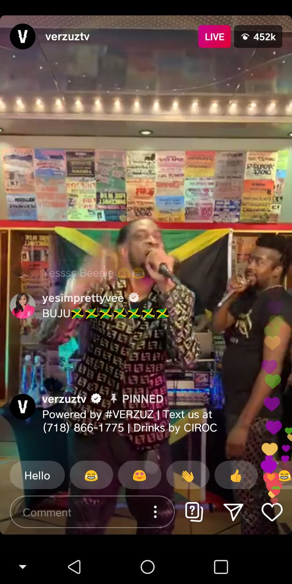 MFEO777's tweet photo. There was #483k folks who tune in to watch dancehall legends #BountyVsBeenie on IG! The baddest musical showdown since lockdown! They brought the energy and showed out!! ๐ฏ๐ฒ๐ฏ๐ฒ๐ฏ๐ฒ๐ฅ๐ฅ๐ฅ #VERZUZ https://t.co/Z52lL4cMMt