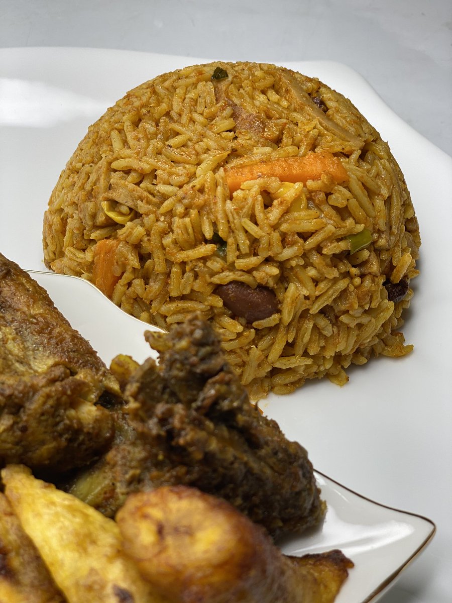 Day 26: Jollof rice, hong shao qie zi (Chinese style eggplant), fried plantain & ChickenDrink: Orange juiceThe hong shao qie zi was amazing ( if you want to go on a diet, it should be added to your meal plan)