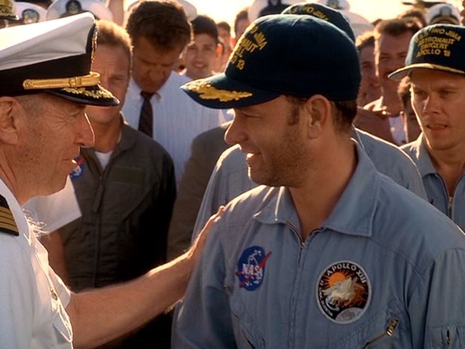 Fun fact: The U.S. Navy Captain in this shot is the real Jim Lovell. #Apollo13AtHome