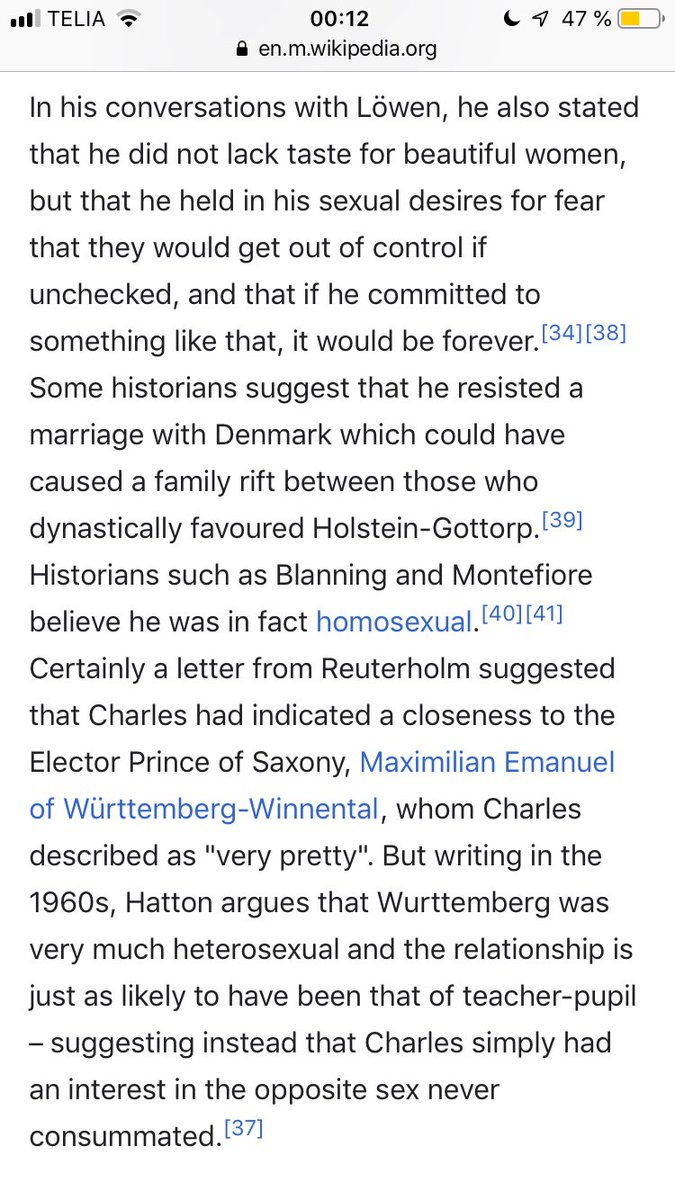 Apparently not very sexual either... to the degree that it’s been speculated if he was gay... (Also why do people keep digging up dead royals to see if they were “hermaphrodites”?! )