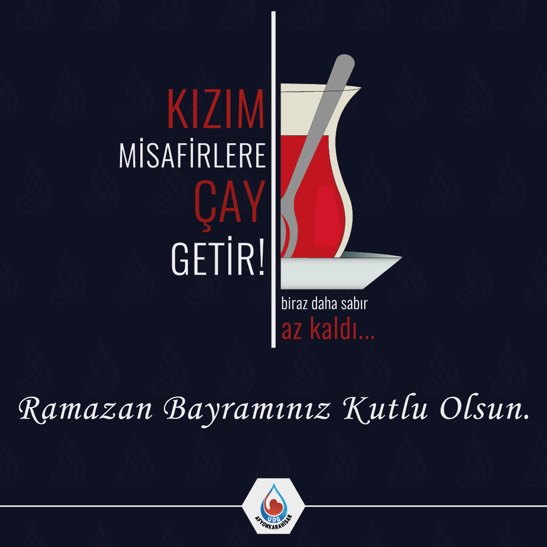 afyondamla's tweet photo. 11 Ayın sultanı Ramazanı Şerifi geride bırakmanın hüznü ve Ramazanın zirvesi olan Bayramın sevinci ile Ramazan Bayramımız Kutlu Olsun.

#bayram 
#ramazan 
#UDG 
#DamlaGönüllülükHareketi 
#afyondamla

@DamlaVolunteers
@gonullufed https://t.co/0s2KJlKmYI