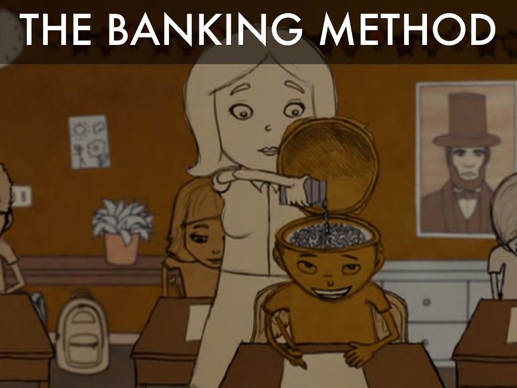 TWSteacher's tweet photo. Yesterday I saw a comment mentioning how convenient it would be if the students were to wear masks so teachers could pour the “comprehensible” input on the Ss without much output. A few things came to mind “banking method” described by #paulofreire &amp; cultish pedagogy entre otras https://t.co/MF2OzpODL2