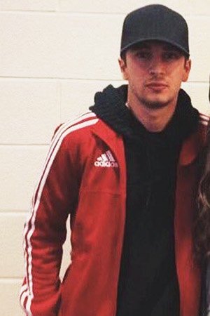 In case you can't tell, I love the red adidas jacket on him