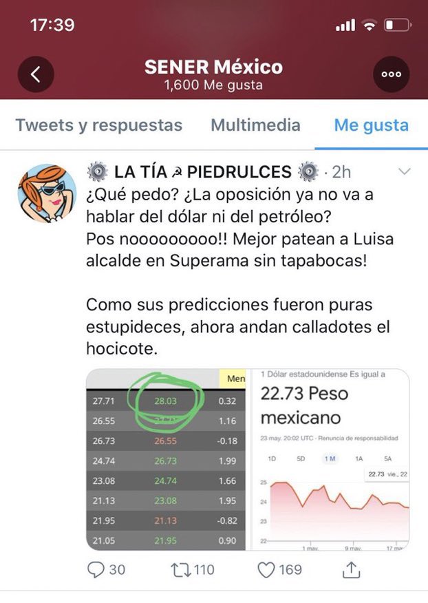 roberto_snts's tweet photo. Y ahora SENER comparte y da likes a cuentas que atacan a la oposición! Y de pasada se les va el dedo y ellos también atacan! PATÉTICOS!! https://t.co/T8ce71qLov