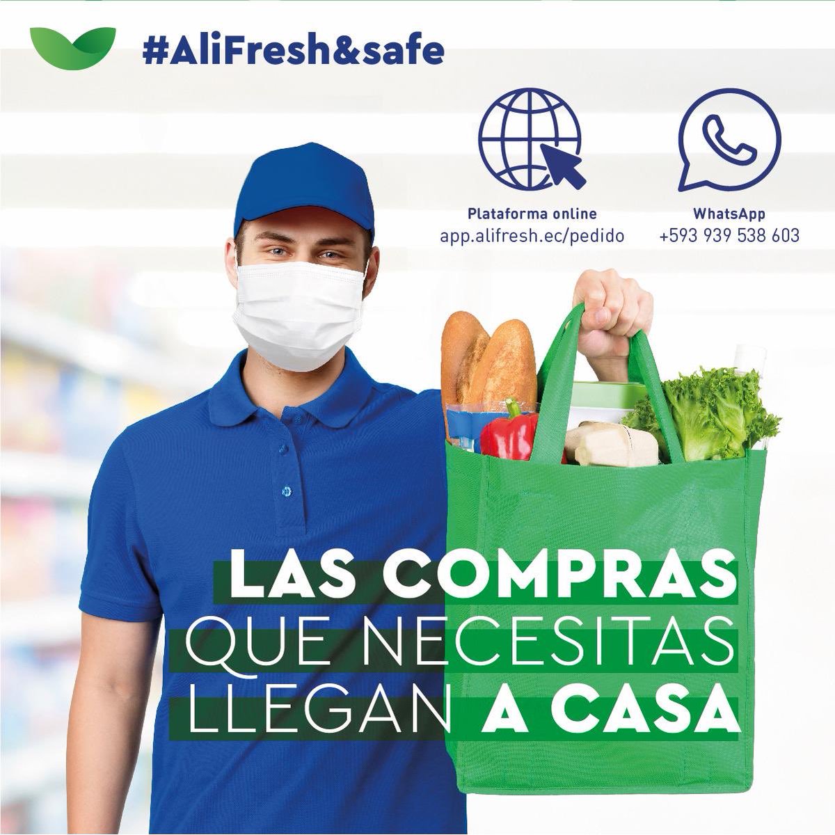 CarlosVictorM's tweet photo. Llegó ALIFRESH para llevarte lo que necesitas a la puerta de tu casa. A tiempo y con mucha seguridad. Un nuevo concepto de entregas a domicilio: ALIFRESH. Regístrate en nuestra plataforma y número de WhatsApp y pronto estaremos contigo. ALIFRESH !! https://t.co/l0tNhr3quE