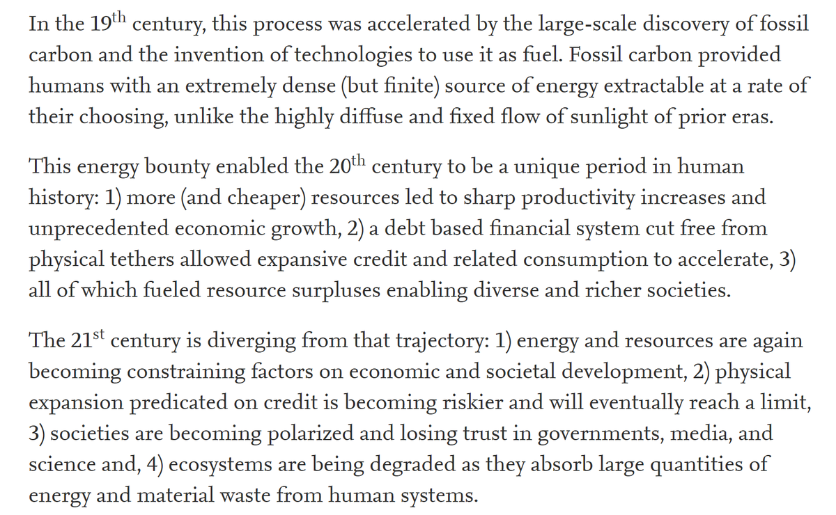 7/60 The discovery of fossil fuels in the 19th century, the great acceleration in the 20th century and reaching limits in the 21th century.