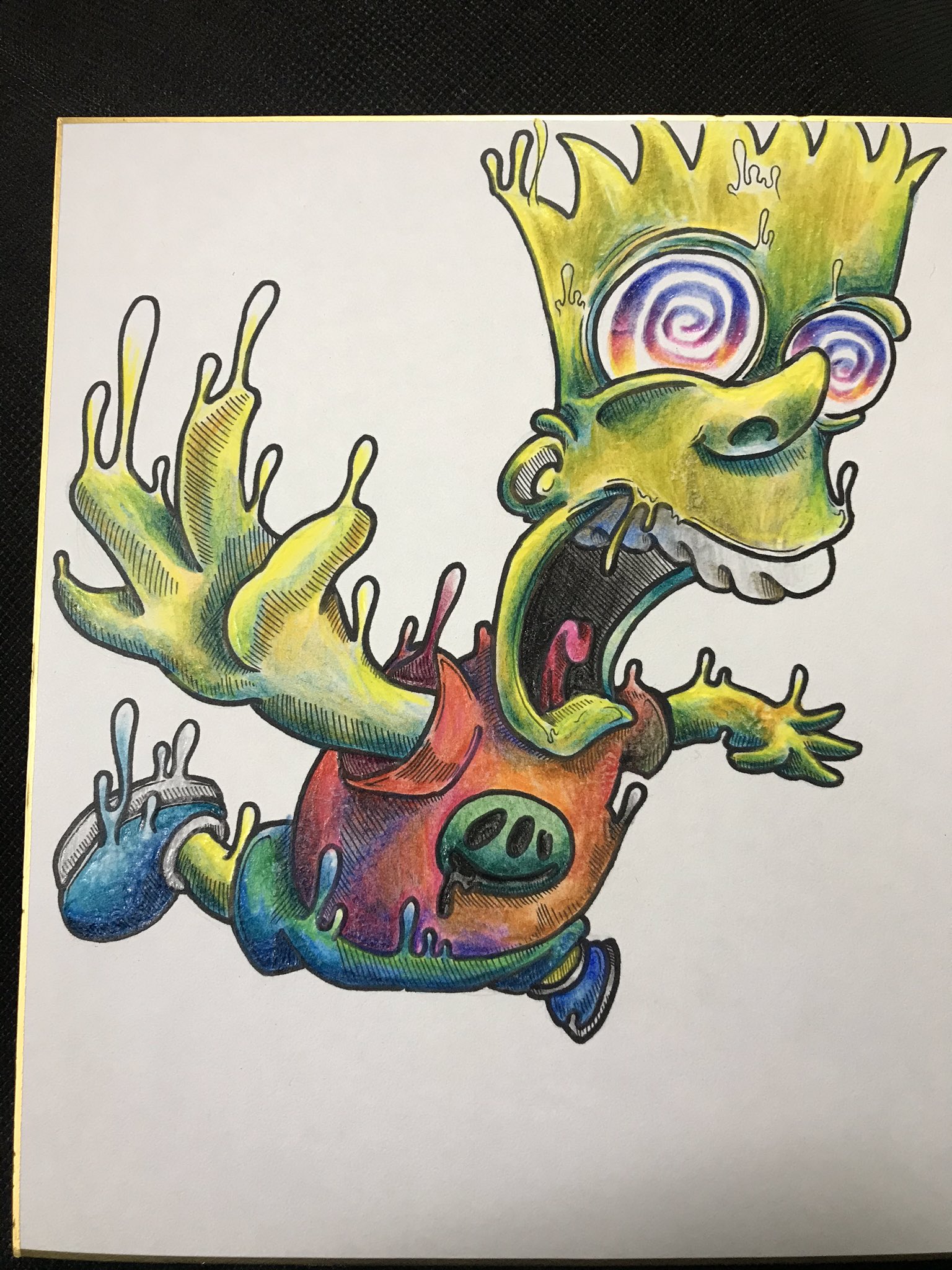 Twitter 上的 ふっかー 昨日からご依頼の絵を描かせてもらってます シンプソンズ 絵 かわいい ペン 油性ペン 色鉛筆 イラスト 依頼 インスタ かっこいい かわいいと思ったらrt アート 絵描きさんとつながりたい 色紙 T Co Ym39hx9o1n Twitter