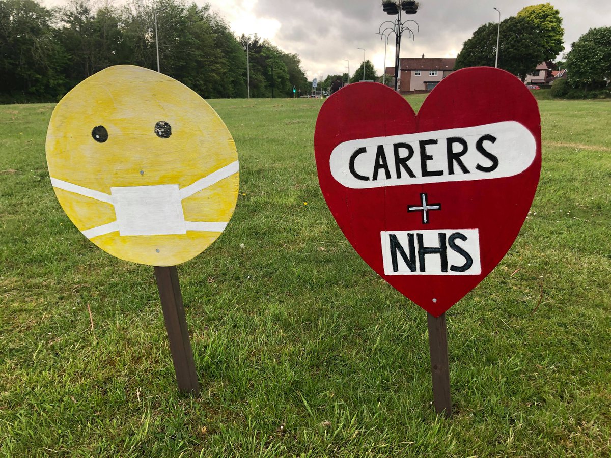 And finally,  #Warout Roundabout, is where local people have chosen to thank NHS staff, carers, other key workers and volunteers for keeping the town going through the lockdown and pandemic.  #ThankYouNHS  #ThankYouKeyWorkers