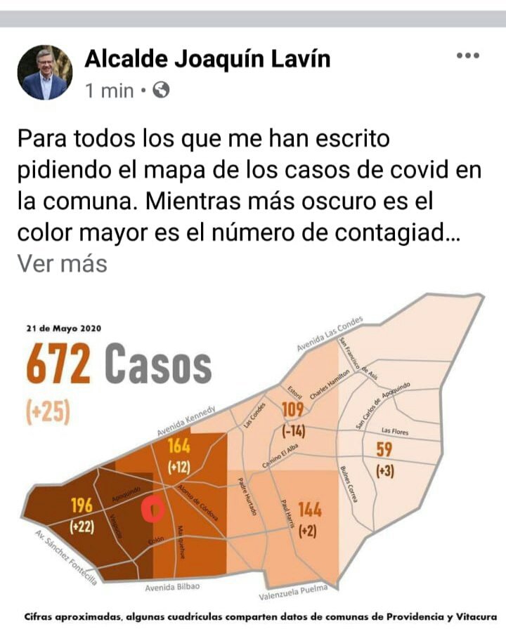 andres20ad's tweet photo. Fíjense en el mapa de Las Condes, en el círculo rojo se encuentra el Apumanque. Lavín abrió el mall y se convirtió en la mayor fuente de contagios en la zona. 7 mil personas en un recinto cerrado. Lo de Lavín fue criminal. Debe asumir su responsabilidad política y penal. https://t.co/kM0FdnRnwL