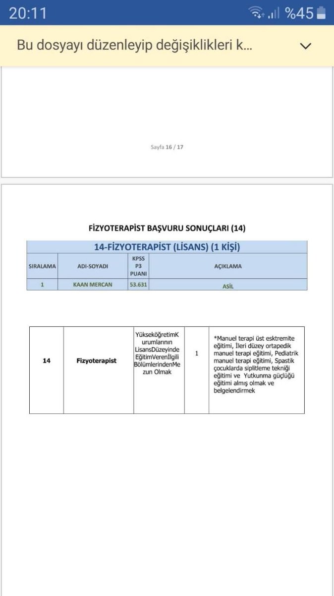 fizyologg's tweet photo. @sahinmu Kendiniz de rektör ve egitimcisiniz, üniversite eğitimleri yetersiz mi ki alımlarda sertifikalar isteniyor? Bu saçmalık yüzünden üniversitenizin fizyoterapist alımında 88 puan alan fizyoterapist değil 53 puan alan yerleşti. Hayırlı Bayramlar https://t.co/BzC42HL0FL