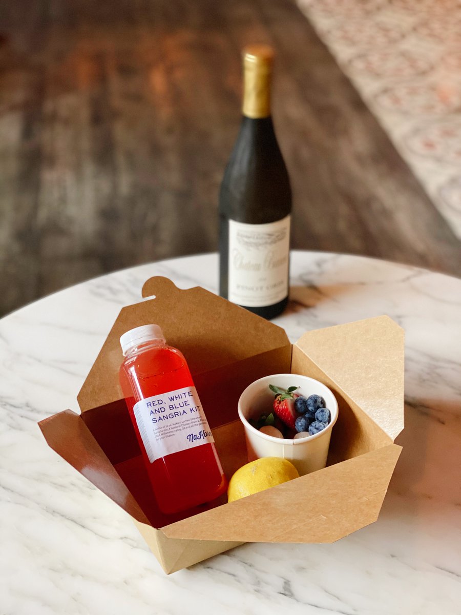 Looking to complement Out-of-NaKorn Experience Memorial Day Thai Picnic?? Add a Red, White &amp; Blue Sangria Kit for $35 and you'll get:
• 12 oz. NaKorn Lychee-Strawberry Sangria mix
• A bottle of Chateau Bianca, Pinot Gris, 2014
• All the garnishes for your libation.
Ooh La La!