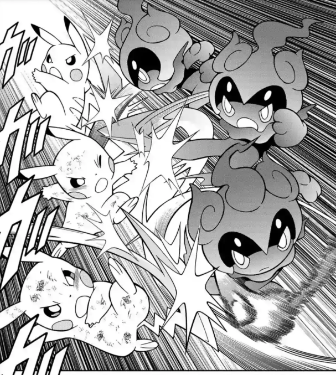 Me and Pikachu are fighting over the last slice of cheesecake. I refuse to let this Pikachu win, it's gonna be mine! 