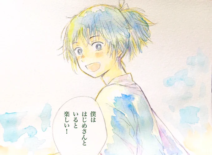 新撰組×ごはんをテーマにした「だんだらごはん」、優しい絵柄に惹かれて1〜6巻を大人買い。第1話の沖田くん(cv.花江夏樹さん)を描きました。新撰組のみんながアットホームで、ごはんが美味しそう…☺️?
この先も、どうかみんなの日々に癒しがありますように。 