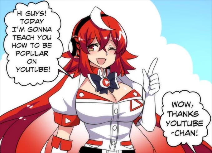 YouTube-Chan gives you advice on how to be popular! ❤️ 