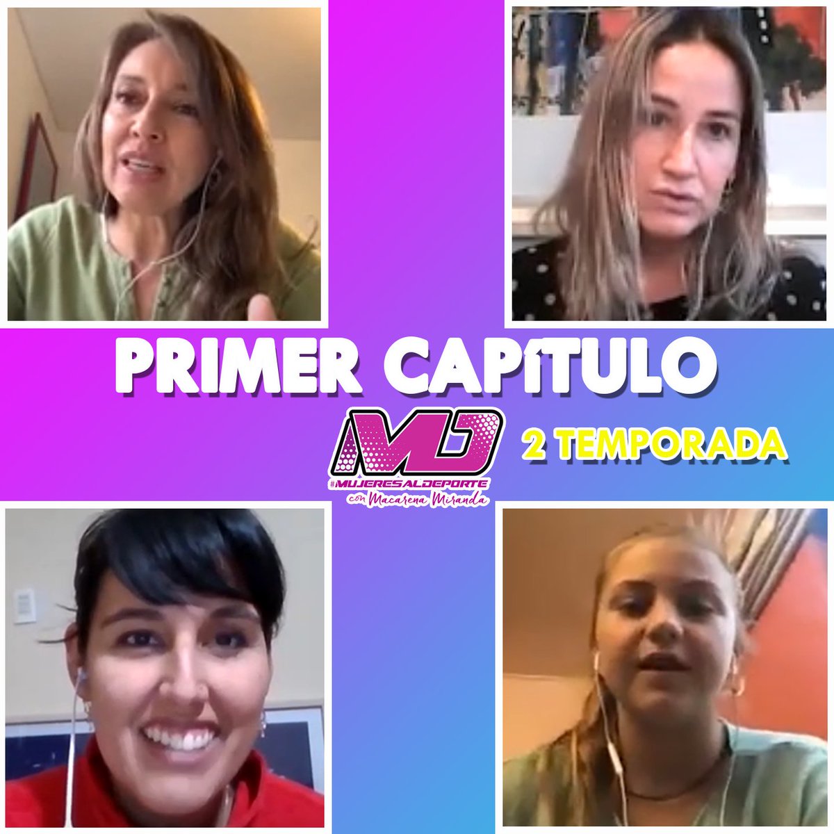 MujeresLDeporte's tweet photo. Si quieres saber todas las novedades de @stgomaster2021 cómo va la cuarentena de @Barbarellah y conocer a la promesa del tenis femenino 🇨🇱 no dejes de revisar un nuevo capítulo de #MujeresAlDeporte por @radiotouch10 ingresando al siguiente enlace 😃✌️ https://t.co/x2f3nWXjjn https://t.co/pus3EcpECh
