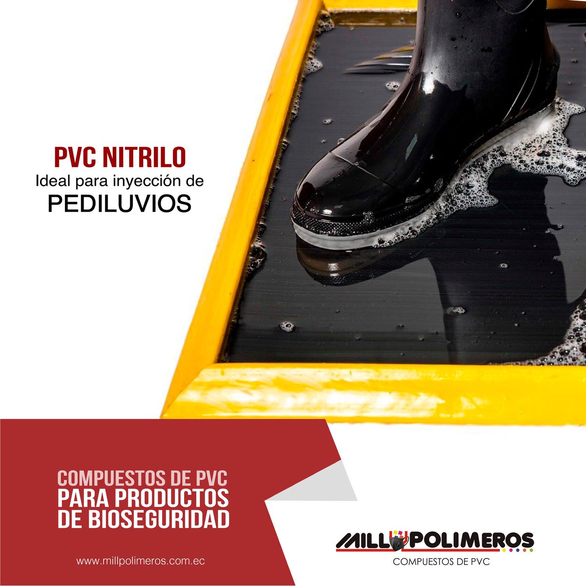 Te proveemos de materia prima indispensable para la emergencia. 

🔴PVC NITRILO: ideal para inyección de PEDILUVIOS

Conoce más de nosotros en millpolimeros.com.ec

Contáctanos a nuestro whatsapp:
bit.ly/whatsapp-millp…