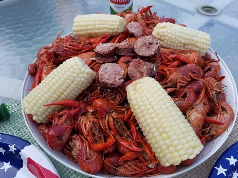 abuddy's tweet photo. #stayinghome and kicking off #MemorialDayWeekend in #DC with crawfish from Louisiana. #backyardeats. #crawfishboil. https://t.co/6gJXvep9tl