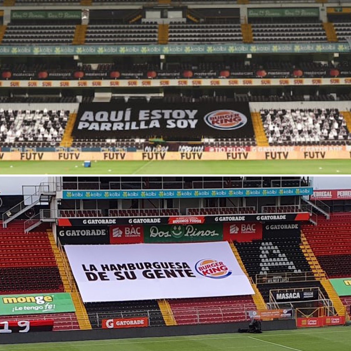 Resolvamos esto como gente adulta. 

🔁 “Aquí estoy parrilla soy”
❤️ “La hamburguesa de su gente”