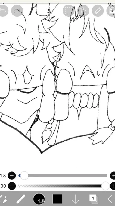 テキトーに描いたやつがけっこう可愛くできた笑 