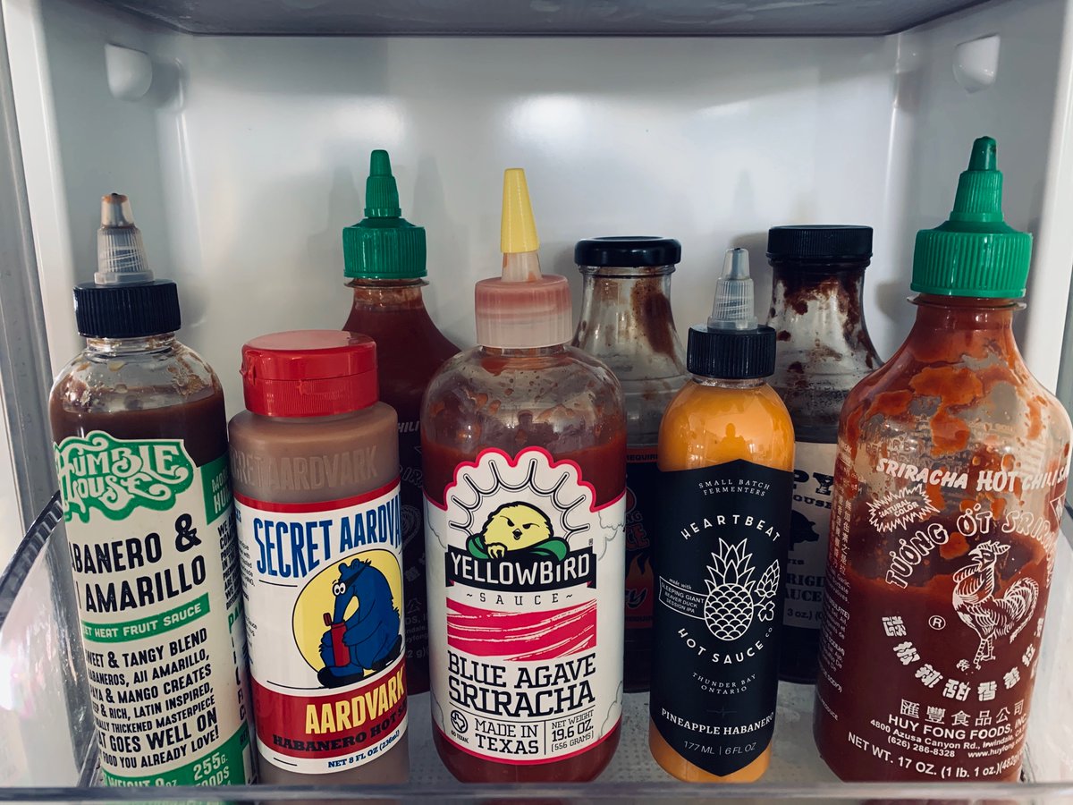 Current hot sauce collection (before recommendations)The Yellowbird Sriracha is new.Top 3 currently are Tia Lupito’sYellowbird Blue Agave Sriracha TRUFF White Truffle
