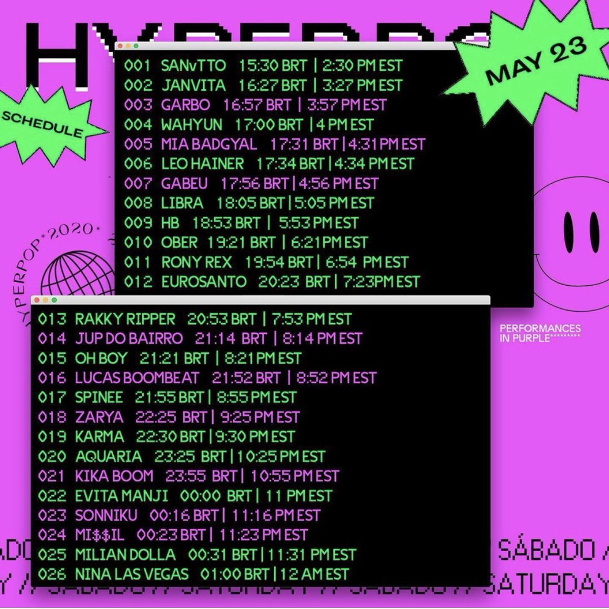🔊🇧🇷 Hoy! HYPERPOP FESTIVAL 
Me presento con un live estrenando LATINA! 🔊🎤💕
00:23 BRT, 11:23 EST PY, 10:23 MX
En el Twitch.TV/CyberKillsMusic
 🤳🏾🔥<a href="/cyberkillsmusic/">CyberKills</a> 🌙
Súper feliz de formar parte de este festival!! 😍💖 con tu donación se podrá ayudar a la fundación <a href="/CUFABRASIL/">CUFA</a>