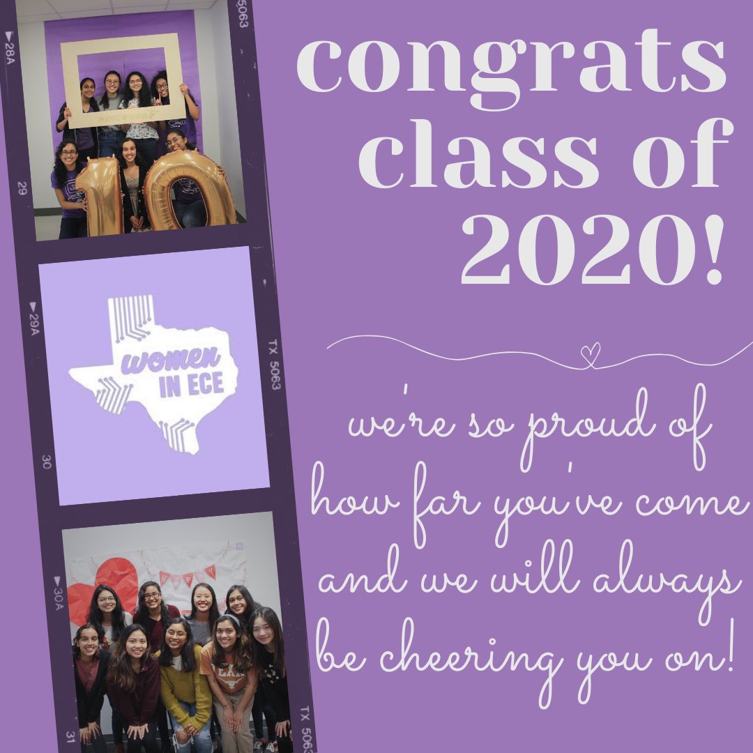 UTWEP's tweet image. Congrats to our @UTAustin @CockrellSchool #utgrad #utgrad2020 students! Our WME and @WECEtexas students orgs  share some well wishes!