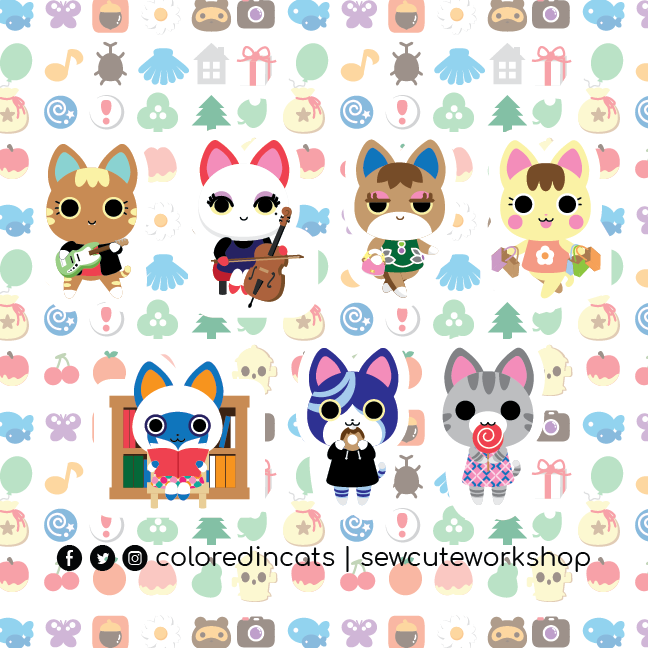 sewcuteworkshop's tweet photo. Check out my store for cute cat stickers from Animal Crossing New Horizons: https://t.co/kg1Pglbtw4
#animalcrossing #animalcrossingnewhorizons #animalcrossingdesigns #acnh #nintendo #fanart #storenvy #storenvyshop #stickershop #kitty #acnhkitty #lolly #acnhlolly #merry #Stickers https://t.co/HsR1qYQDSB