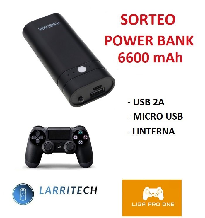 ❗🎁🎁🎁ATENCIÓN🎁🎁🎁❗

➖ Sorteo dos power banks para    cargar tu mado de ps4.

➖ Entre todos los seguidores de nuestro canal de twitch twitch.tv/liga_pro_one que veais en directo el partido de All Stars <a href="/LigaProOne1/">Campeonato GT7</a> mañana domingo a las 22h.
🎁 SíGUENOS Twitch🎁