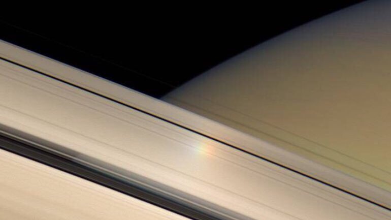 There are also synchronistic connections between Saturn and rainbows. NASA has taken pictures of them reflecting off Saturn’s rings. The rings are also all different colors when viewed with an infrared camera, making them look like a rainbow.