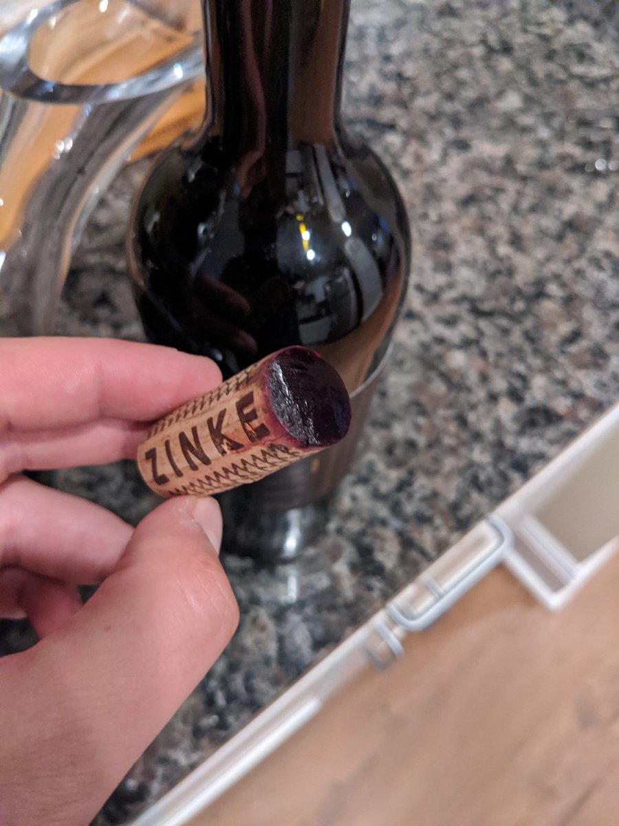 its_plautzible's tweet photo. @zinkewines @LargeBarstool Having our first taste of the Thompson Vineyard &amp; it's delicious!!  Thanks again for the discount.  It was a quick delivery as well. #LookAtThatColor https://t.co/SMSjWyujz6