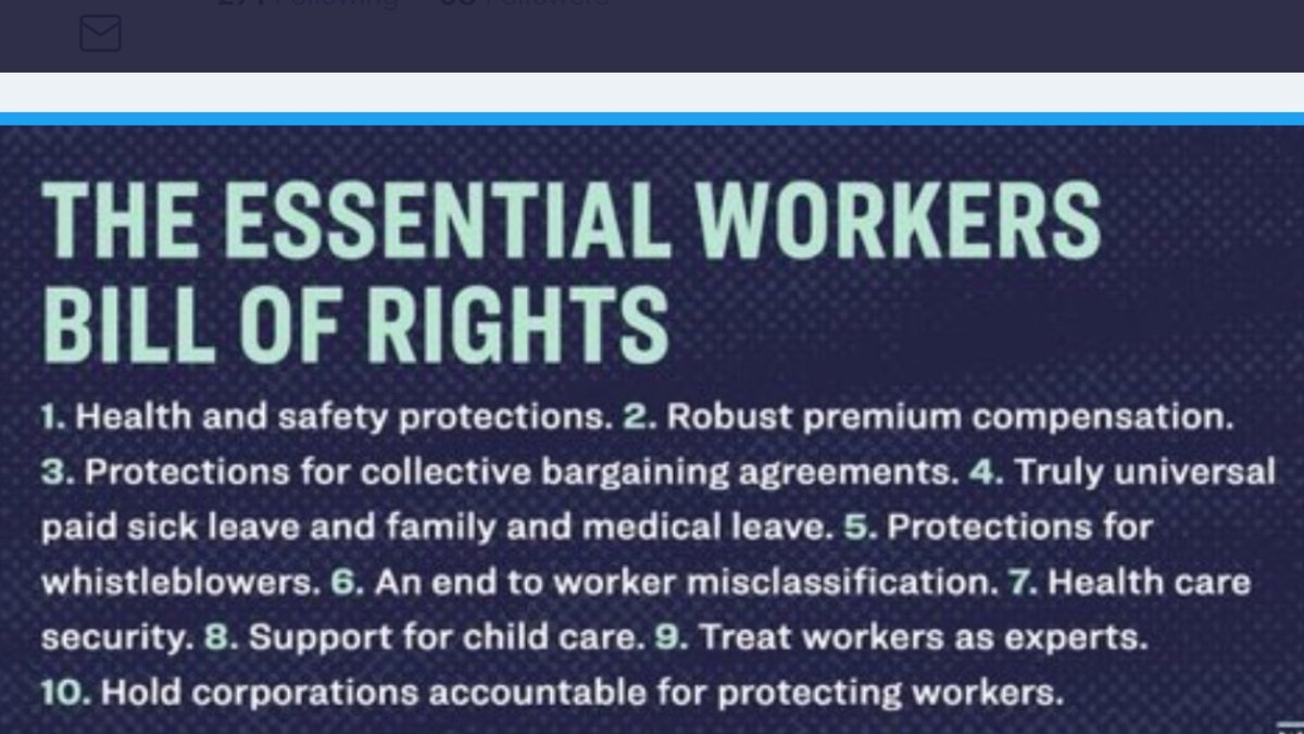 othehumanatee's tweet photo. @RoKhanna Thanks for supporting Essential workers! Letβs protect their health and financial security. Urge your reps to pass the Essential Workers Bill of Rights.
Call: https://t.co/nzURMuJJHh
Tweet: https://t.co/dMcvR6kGSY
#StandWithEssentialWorkers https://t.co/2lMXFQNhNx
