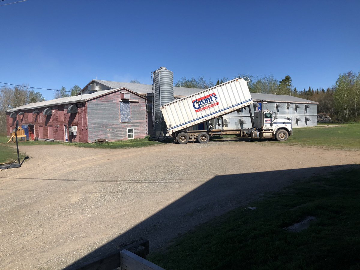 Little feed delivery this morning to one of our farms. Laughlin has a big Jake brake grin on.