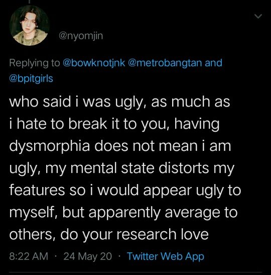 after smart shaming then she physically criticized her calling her ugly??? and an army is really hard for herself and that is one of her personal issues