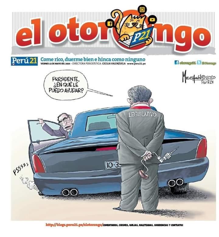 Indignados_P's tweet photo. No se ustedes, pero yo veo más seriedad a la portada de #ElOtorongo que a sus hermanos mayores #peru21 #ElComercio #Trome. https://t.co/uzFB1W9Od1