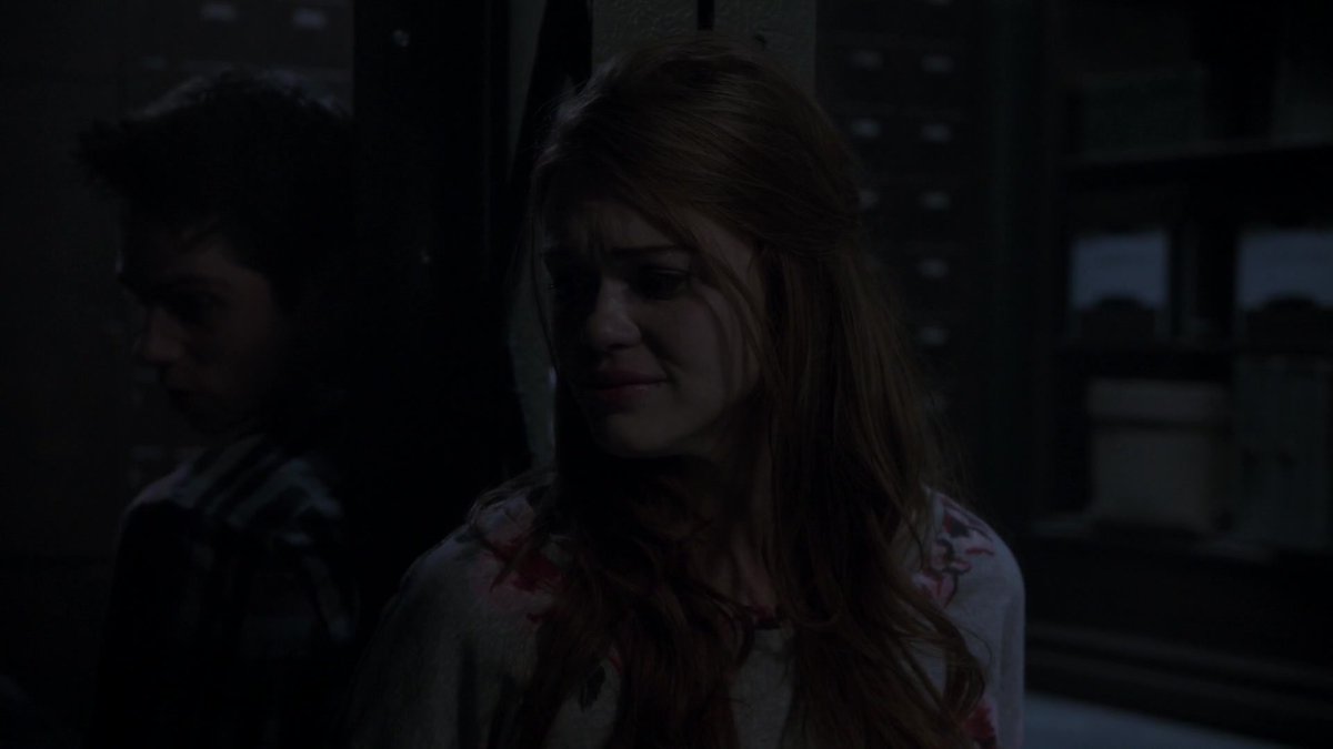        4×09"Lydia, look at me. Don't listen.Okay, don't listen to it. Justfocus on my voice, alright?" 