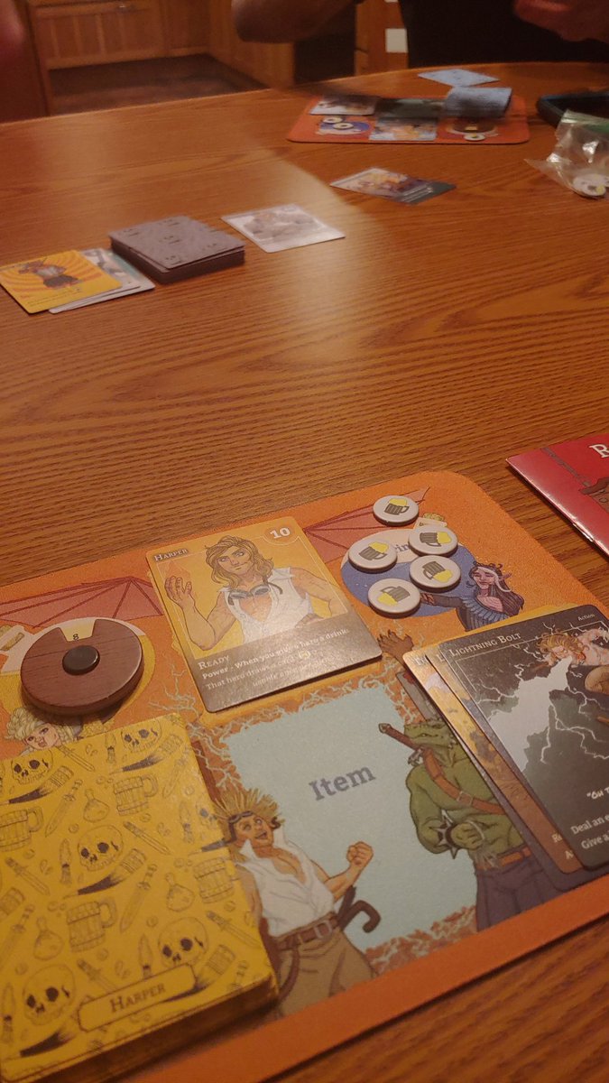 energeticjen's tweet photo. Playing some Drinks and Daggers, and I'm actually drinking! #dndpodcast #geeklyinc https://t.co/31w8bwVIJ4