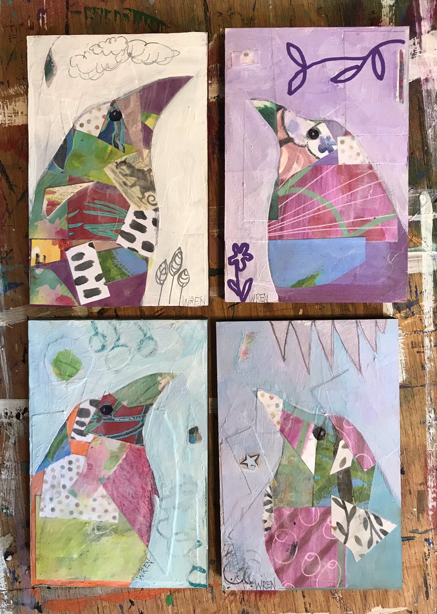 WrenDreams's tweet photo. For my #corvid20project I am selling these cute Raven collages measuring 4” x 6” ready to hang. Message if interested. Just $38 + shipping &amp;applicable taxes. @wrendreams @wrendreamsart https://t.co/1gIa4nhQBQ